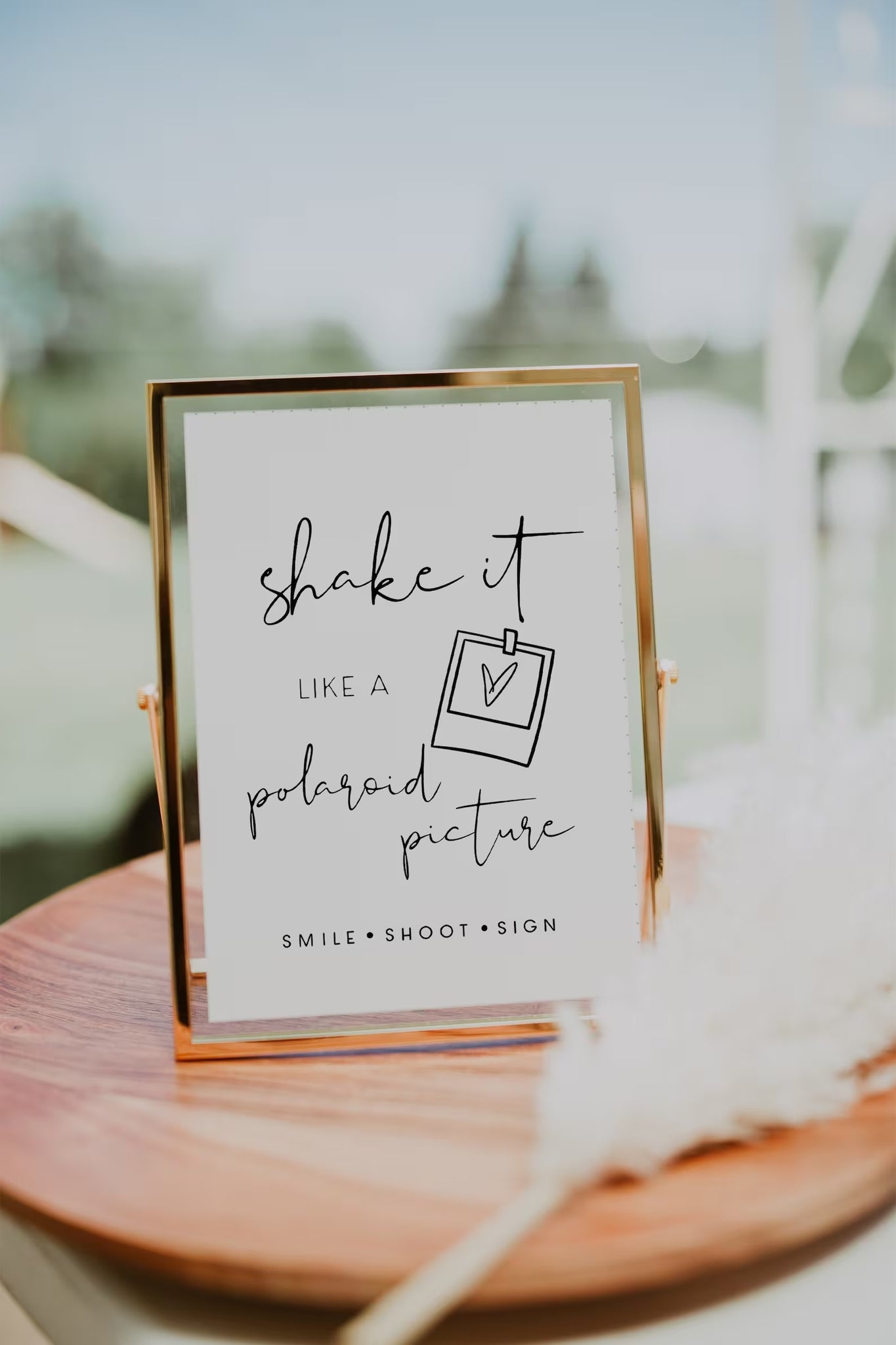 Shake It Like A Polaroid Picture Photo Guest Book Sign