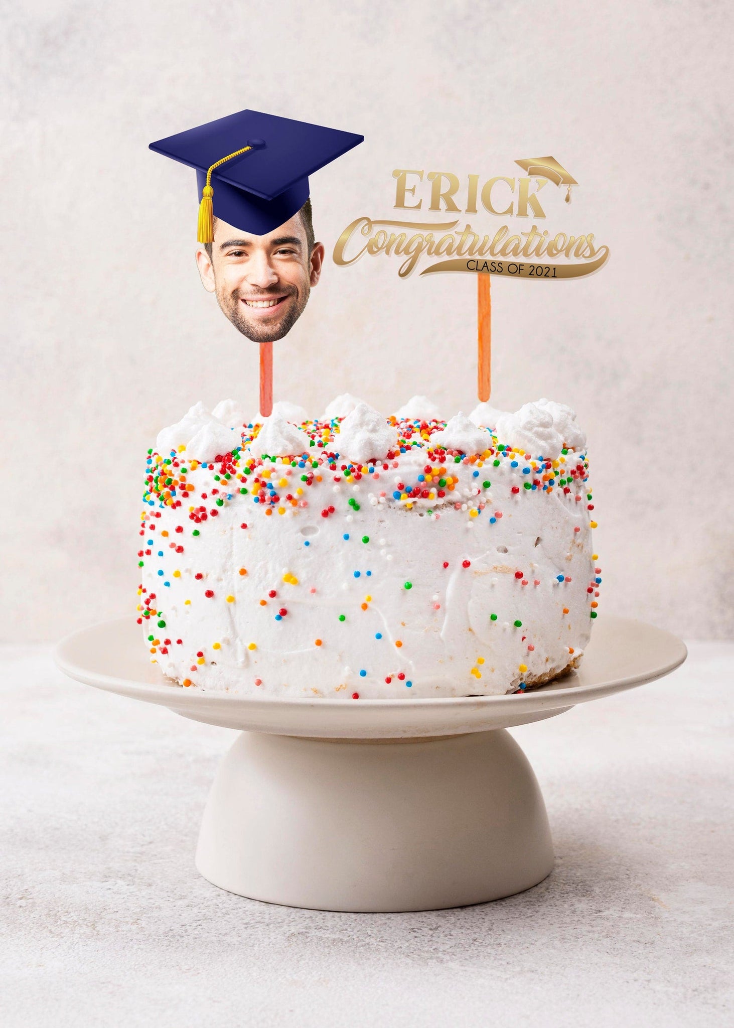 Graduation Cake Topper, Graduation Cake Topper Printable, Graduation Decorations, Class of 2021, Personalized Graduation Cake Topper