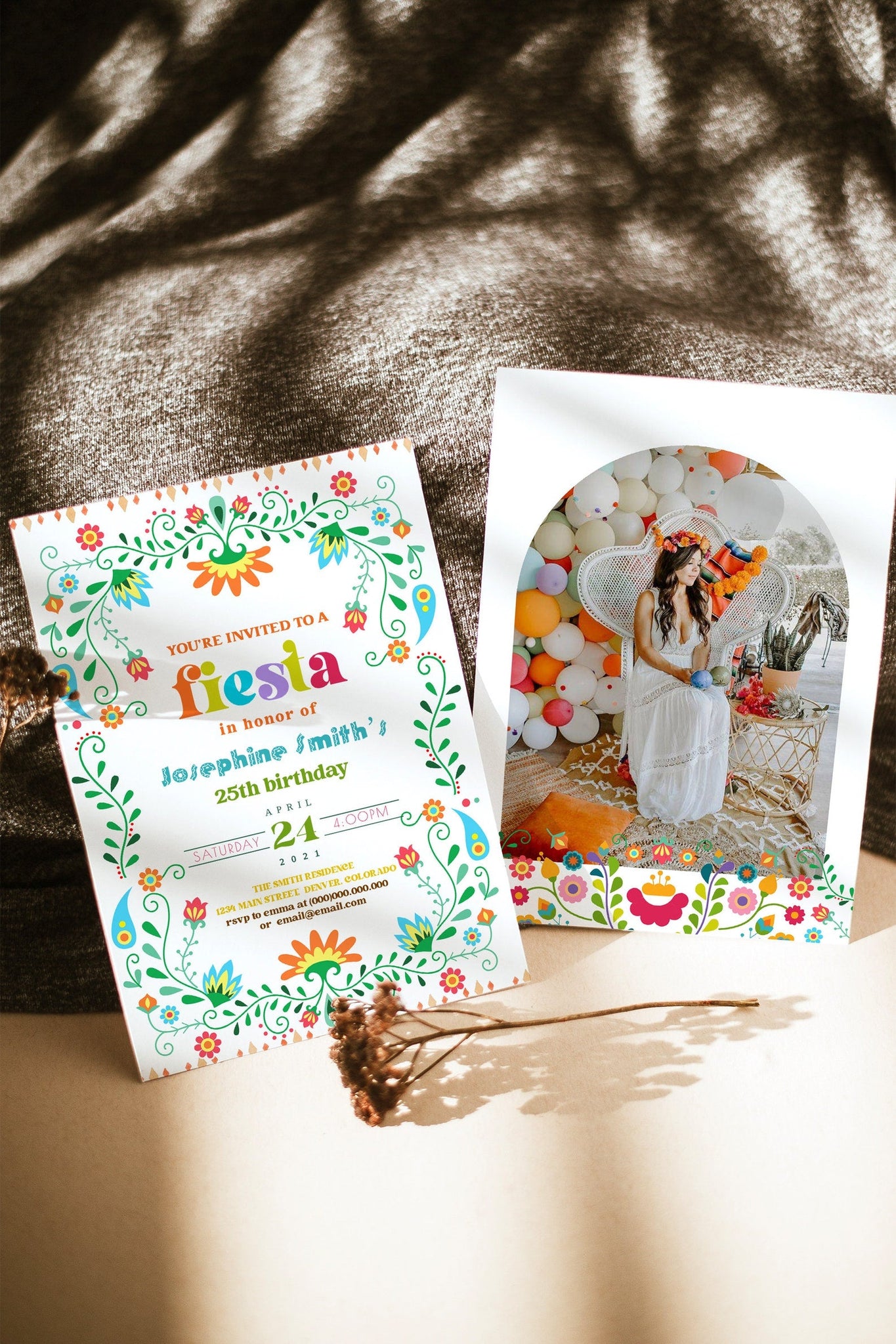 Mexican Fiesta Birthday Invitation, Fiesta Adult Birthday Invitation, ANY age birthday invitation, Mexican Fiesta Invite, Printable